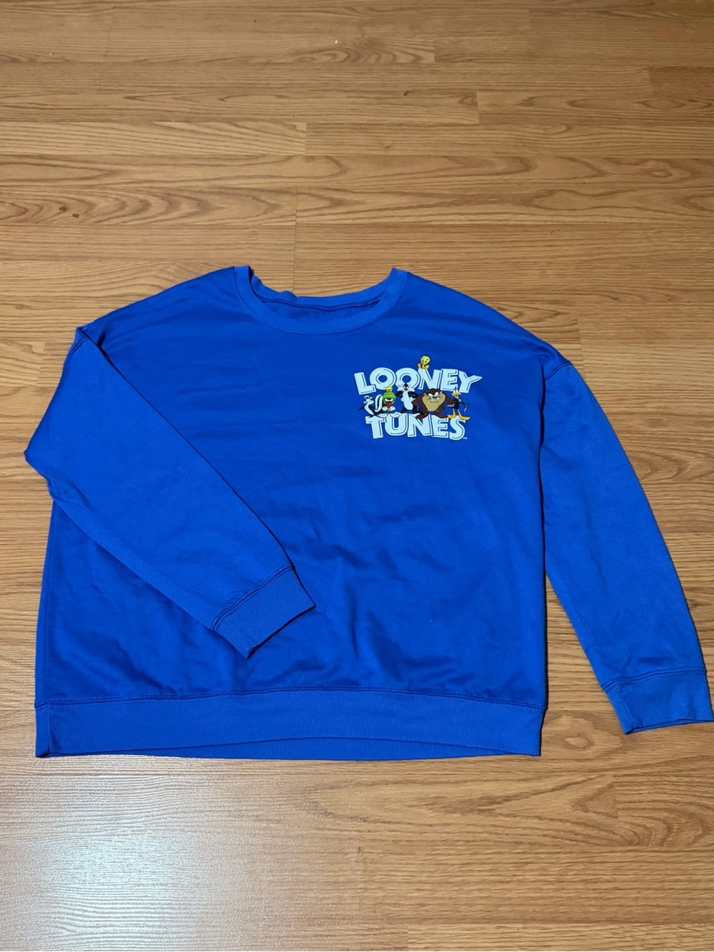 Vintage Looney Tunes Women Graphic Crewneck Sweater Size Large